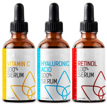 100% Pure Natural Vitamin C Hyaluronic Acid Retinol Serum Facial Set